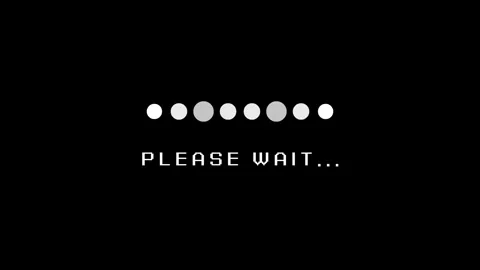 Please wait waiting animated animation p... | Stock Video | Pond5