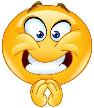 Pleasing emoticon Stock Illustration