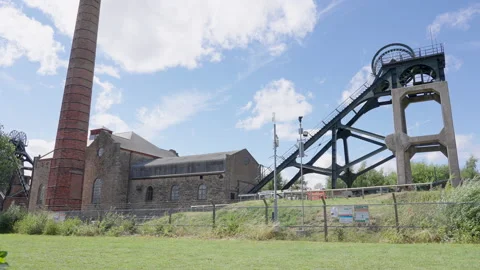 Pleasley Pit Side View Video stock 239758948