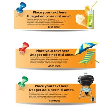 Pleasure banner Stock Illustration