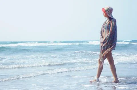Pleasure at the beach Stock Photos