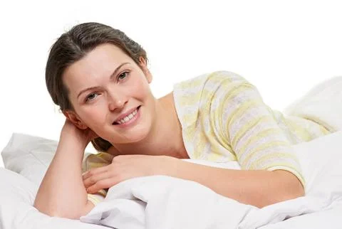 Pleasure in the bed Foto stock