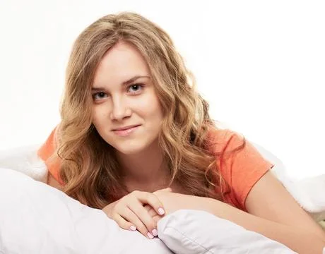 Pleasure in the bed Stock-Fotos