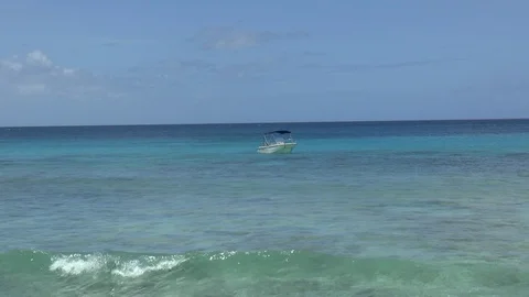 Pleasure Boat In The Caribbean Stock Footage 107563538