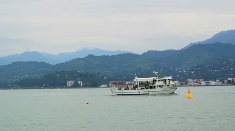 Pleasure Boat Stock Footage 53109424