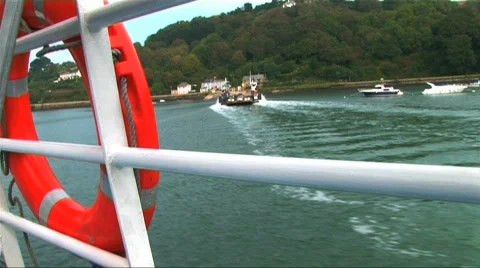 Pleasure boat trip  Stock Footage 266654