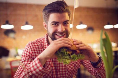 Pleasure of eating Stock Photos