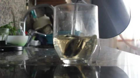 The pleasure of having a tea after lunch Video stock 241441101