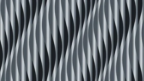 Pleated Aluminum Ribbon Array Premium Motion Loop 스톡 동영상 343492646