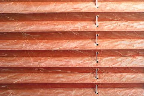 Pleated blind red Stock Photos