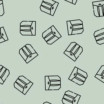 Pleated pocket line vector seamless pattern Illustrazione stock