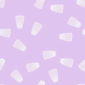 Pleated skirt line seamless pattern Stockillustratie
