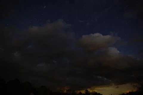 Pleiades and Clouds Stock Photos