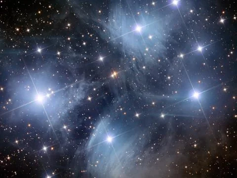 Pleiades m45 Illustrazione stock