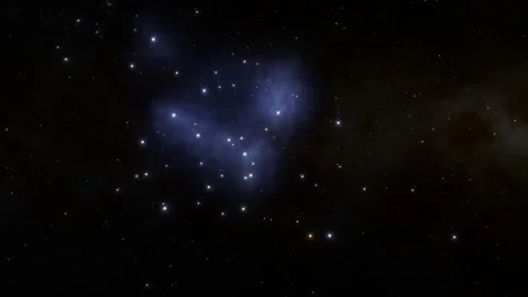 The Pleiades in space Stock Footage 141470789