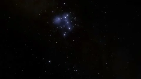 The Pleiades in space part two Stock Footage 141470976