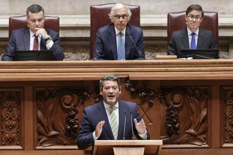 Plenary session to debate a motion of no confidence against the Government, Lisb Stock-Fotos