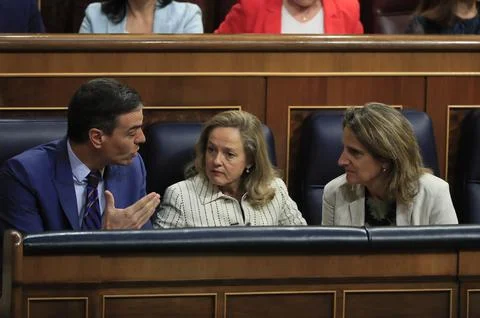 Plenary session to give explanations the the Pegasus program espionage case agai Stock-Fotos
