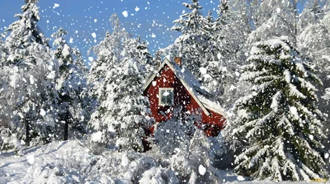 Plentiful snowfall Видео 32379491