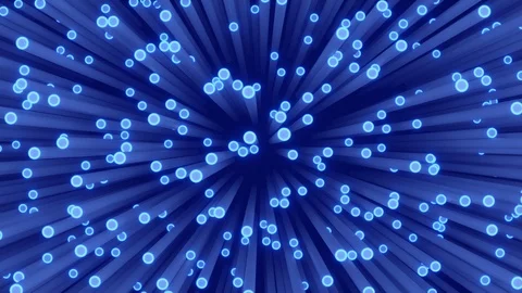 Plenty of blue rods abstract background Stock Footage 123571420