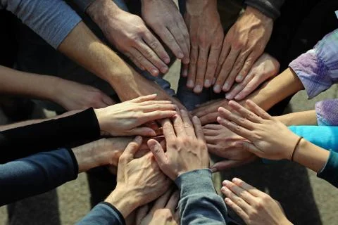 Plenty of hands Stock Photos