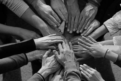 Plenty of hands Stock Photos