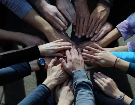 Plenty of hands Stock Photos