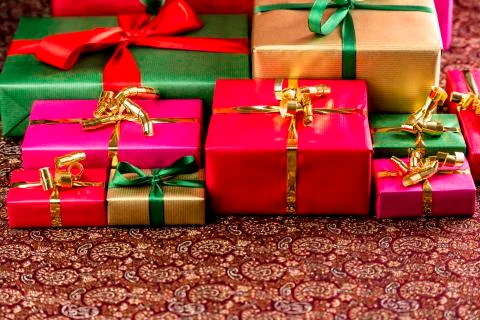 Plenty of presents ready to be collected. Stock Photos