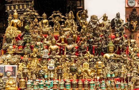 Plenty of souvenirs Stock Photos