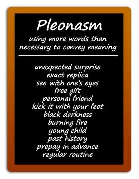 Pleonasm Stock Illustration