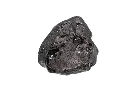 Pleonaste gemstone on white background Stock Photos