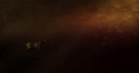Plesiosaurus swims in dark prehistoric waters in Amber Sunlight Stock Footage 72363581