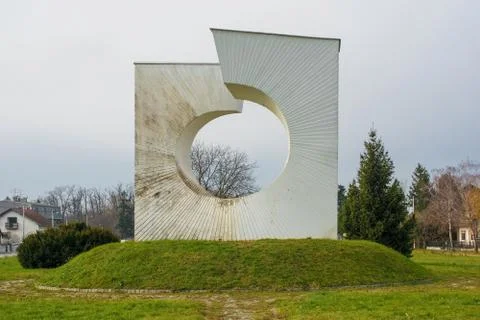 Pleso Monument in Zagreb Foto stock