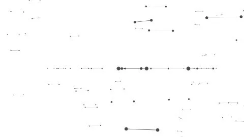 A plethora of horizontal line segments on the white background. Illustrazione stock