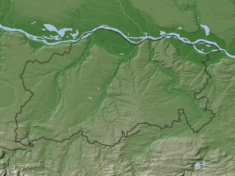 Pleven, Bulgaria. Elevation map colored in wiki style with lakes and rivers イラスト素材