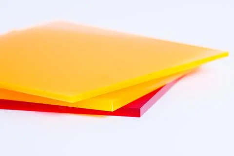 Plexiglass sheets colored Stock Photos