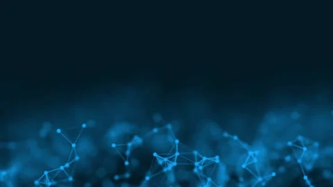 Plexus abstract blue technology background Stock Footage 131899333