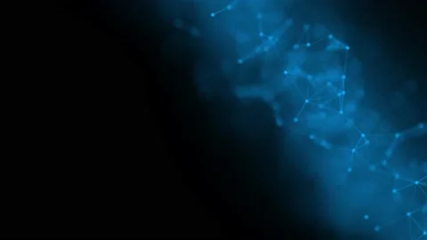Plexus abstract blue technology background. Motion graphic. 3D rendering Stock Footage 132104096