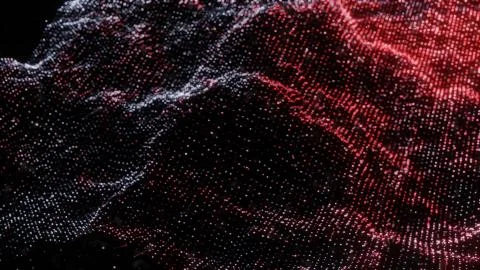 Plexus of abstract glow dots Illustrazione stock