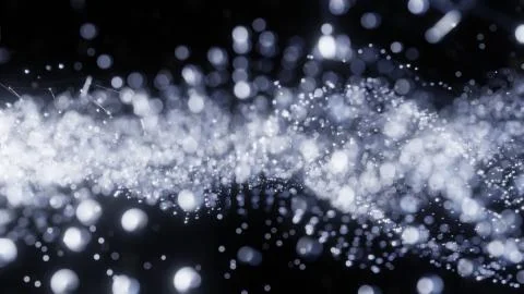 Plexus of abstract glow dots Illustrazione stock