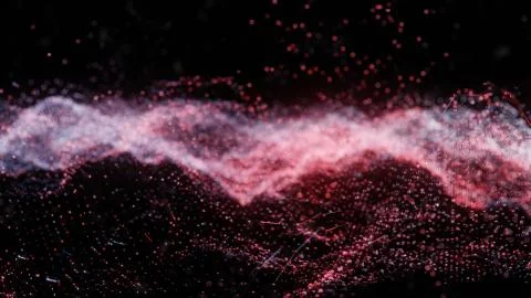 Plexus of abstract glow dots Illustrazione stock