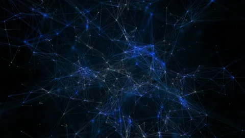 Plexus abstract imagination technologies. Abstract geometric background with Stock Footage 102950406