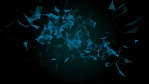 Plexus abstract imagination technologies. Abstract geometric background with Stock Footage 105363606