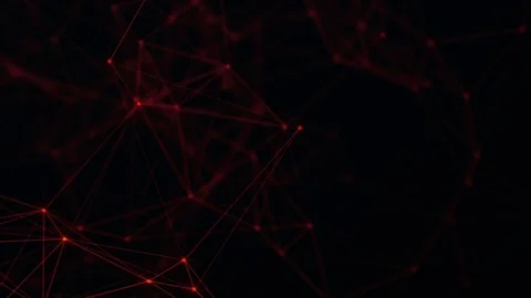 Plexus of abstract lines, triangles and dots. Loop animations Stock Footage 73822144