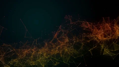 Plexus of abstract lines, triangles and dots. Loop animations. Stock Footage 79199045