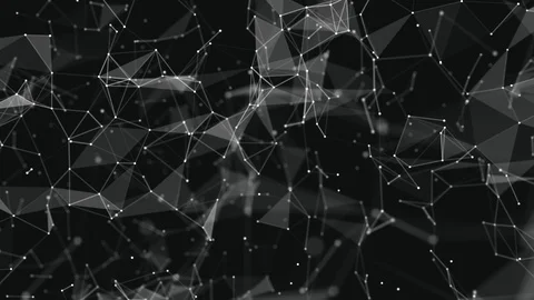 Plexus Of Abstract Lines, Triangles And Dots. Technologies Stock Footage 104648506