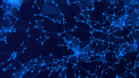 Plexus Of Abstract Lines, Triangles And Dots. Technologies Stock Footage 104648559