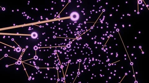 Plexus of abstract lines, triangles and dots. Design. Abstract endless digital Stock Illustration