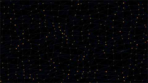 Plexus of abstract lines, triangles and dots. Loop animations. Abstract Stock Photos