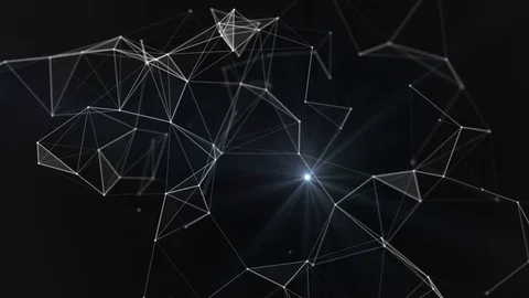 Plexus. Abstract network connection background. Space, constellation, galaxy 库存影片 79213228